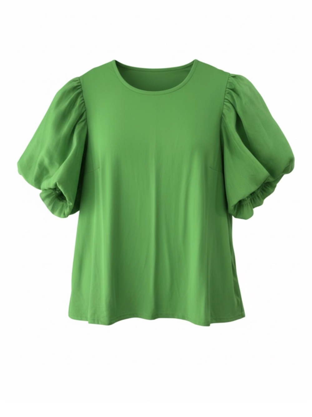 Cato Emerald Green Puff Sleeve Blouse 18/20W Statement Top